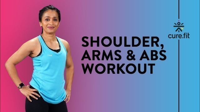 'Shoulder, Arms & Ab Workout by Cult Fit | HRX Workout | Core Workout | Cult Fit | CureFit'