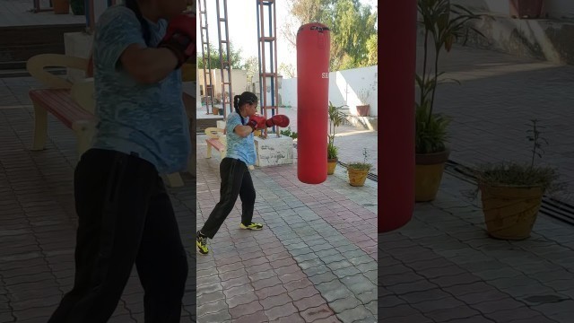 'Punching bag workout  Arshish Kaur Brar'