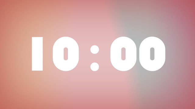 'Simple 10 Minutes workout music timer'