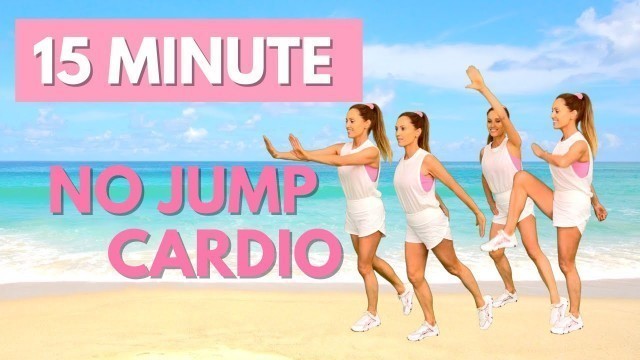 '15 MINUTE NO JUMPING  - LOW IMPACT CARDIO WORKOUT - EASY TO FOLLOW'