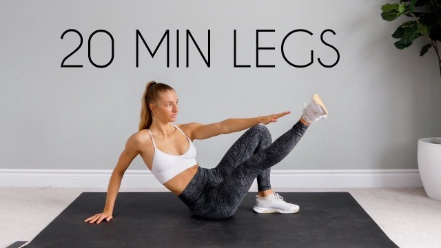 '20 min NO SQUAT/LUNGE Leg & Booty Workout (NO EQUIPMENT & Knee Friendly)'