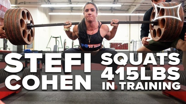'Stefi Cohen Smashes 415 Squat In Crazy Leg Workout With Hayden Bowe'