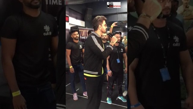 'Hrithik Roshan sharing his fitness secrets at an exclusive event at cult.fit Juhu in Mumbai today.'