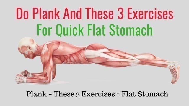 'How to Get a Flat Stomach in a Month at Home -  Abs Workout Planking'