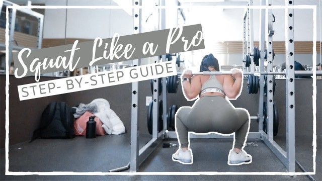 'How to Use a Squat Rack + How to Squat | BEGINNER\'S GUIDE'