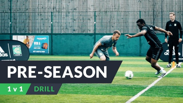 'Pre-season training for football | 1v1 drills'