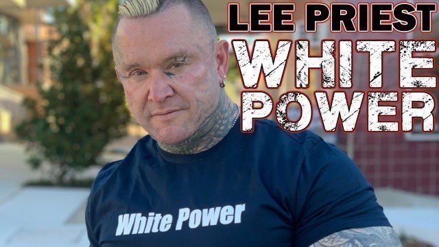 'LEE PRIEST Wears WHITE POWER T-Shirt with PRIDE'