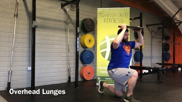 'Transform Fitness - TFL and TFL+ Exercise: Overhead Lunges (PLEASE Lock-Out Arms)'