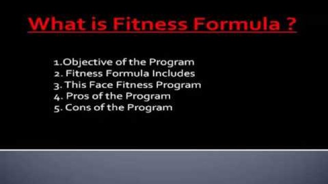 'fitness formula some Content video'