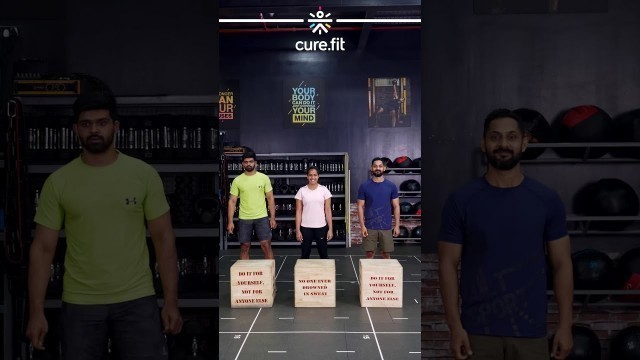 'How To Do The Box Jumps | Cult Fit | CureFit #Shorts'