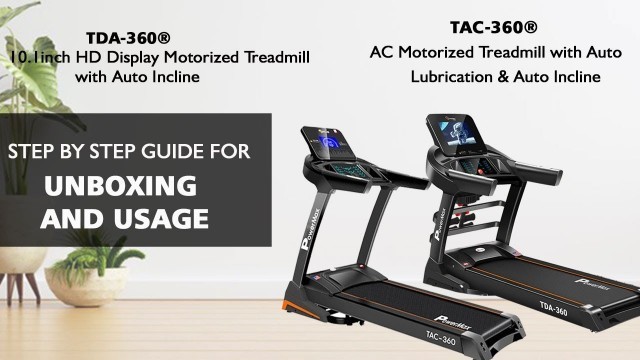 'PowerMax Fitness TAC /  TDA /  - 360 HD Display Motorized Treadmill - [ DIY Installation ]'