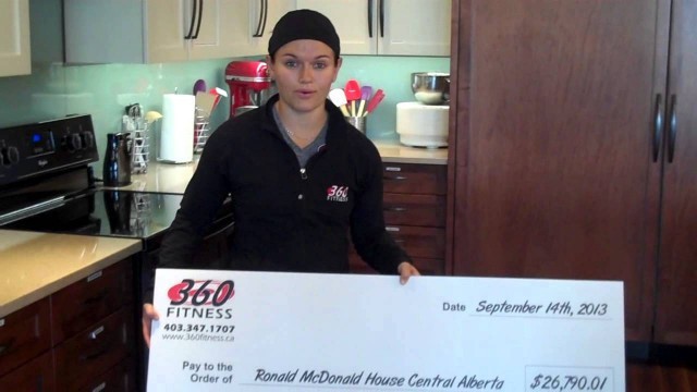 'Red Deer Personal Trainers at 360 Fitness give $26,000 to local RMH!'