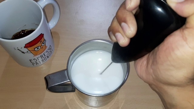 'Mini Milk Frother | Small Hand Blender Battery Operated | Handy Coffee Beater for Travel'