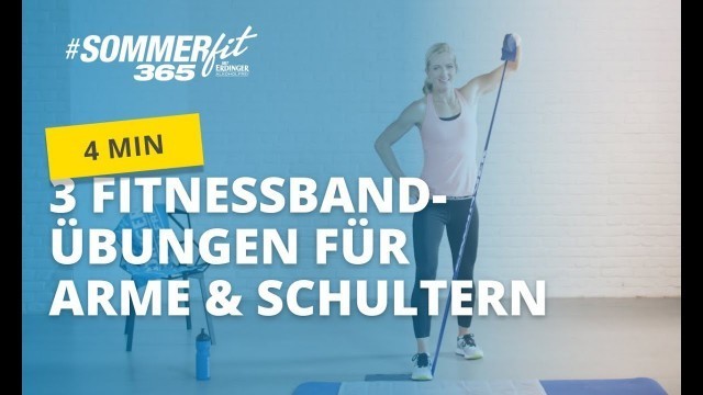 'Effektive Fitnessband-Übungen für Arme & Schultern | Sommerfit365 mit ERDINGER Alkoholfrei'
