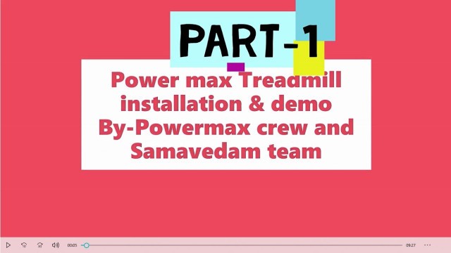 'Powermax Multipurpose treadmill Installation and demo  (Powermax Fitness MFT-410-4)[Part-1]#powermax'