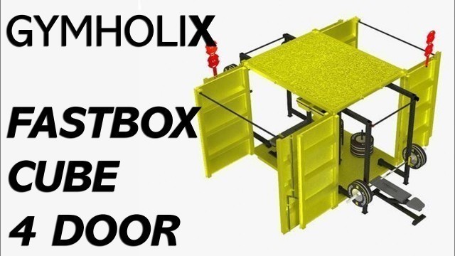 'GYMHOLIX FASTBOX CUBE - 4 DOOR PORTABLE FITNESS STATION CONTAINER CONEX'