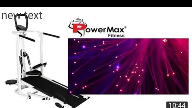 'Powermax fitness mft-410 treadmill-Installation & usage Guide (4 in 1) manual treadmill'