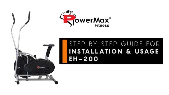 'PowerMax Fitness EH-200 Elliptical Cross Trainer with Hand Pulse DIY Installation'