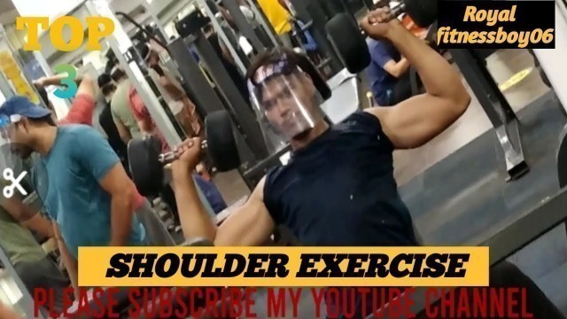 'TOP 3 SHOULDER MASS Exercise | Gym Shoulder Workout | fitnessboy06'