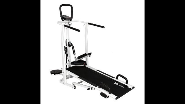 'Best PowerMax Fitness MFT-410 Manual Treadmill with Free Installation Assistance, Home Use'