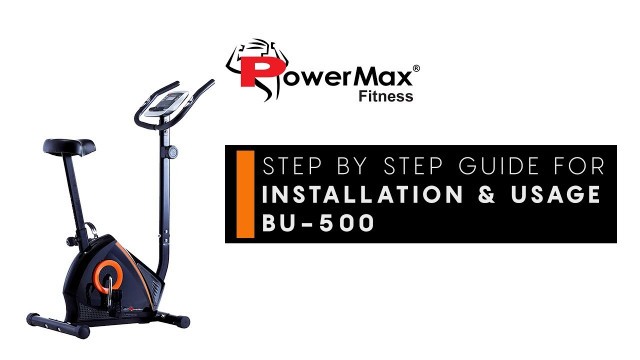 'PowerMax Fitness BU-500 Magnetic Upright Bike DIY Installation & Usage'