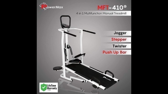'Best PowerMax Fitness MFT-410 Manual Treadmill'