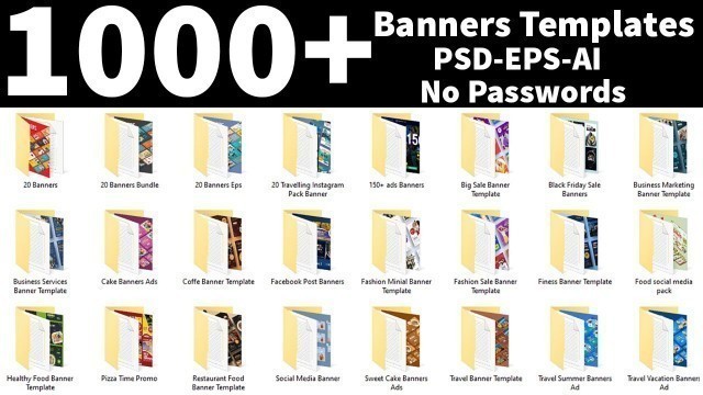 '1000+ Multipurpose Banners Templates Download In PSD EPS AI Files |English| |Photoshop Tutorial|'
