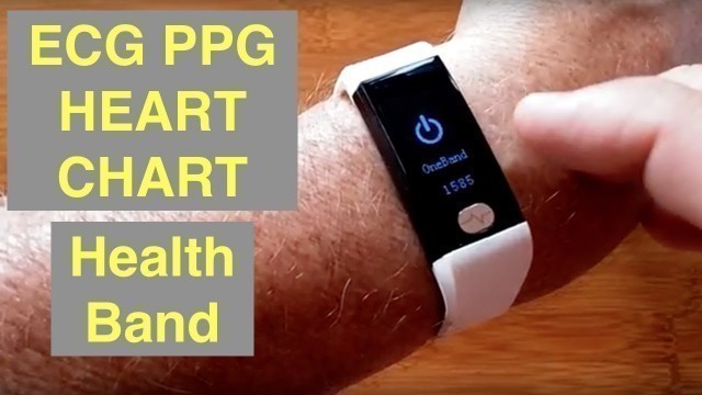 'ECG PPG IP68 Waterproof Fitness Tracker Smart Bracelet with Heart Wave Chart: Unboxing and 1st Look'