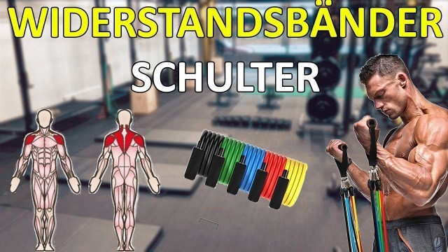 '10 Übungen für die Schulter mit Widerstandsbändern - Fitness Band für Zuhause oder Unterwegs'