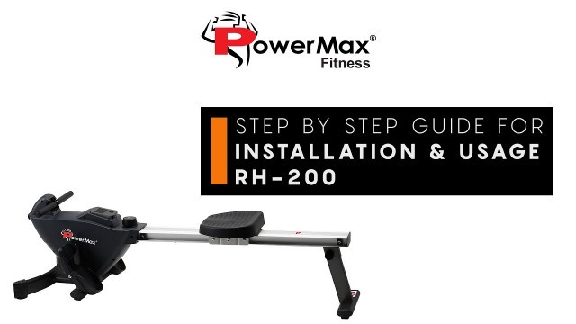 'PowerMax Fitness RH-200 Rowing Machine DIY Installation Guide'