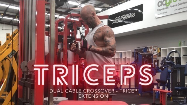 'DUAL CABLE CROSSOVER TRICEP EXTENSION'