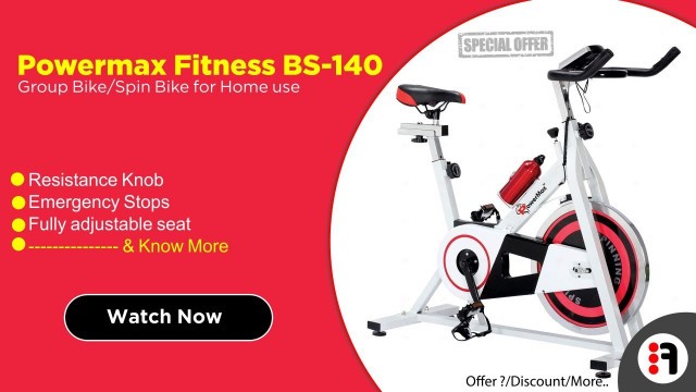 'Powermax Fitness BS-140 | Review, Group Bike/Spin Bike/Cycle for Home use @ Best Price in India'