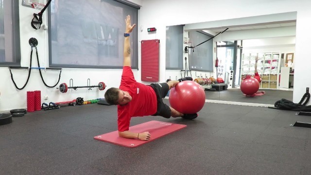 'LATERAL PLANK FITBALL - WIN FITNESS CLUBS'