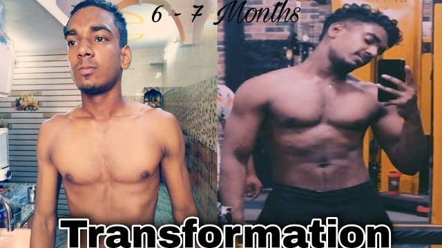 'Nishant Max Fitness | 6 - 7 Months Nutural Body Transformation | journey from skinny to fit'