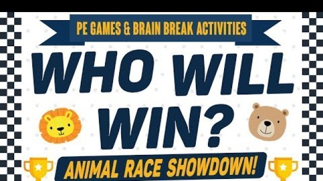 'Who Will Win? Animal Race Showdown! | An Interactive Brain Break Activity | Fun Fitness Workout'