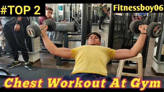 'chest size gain workout || chest workouts at the gym in hindi#chestexercises #fitnessboy06'