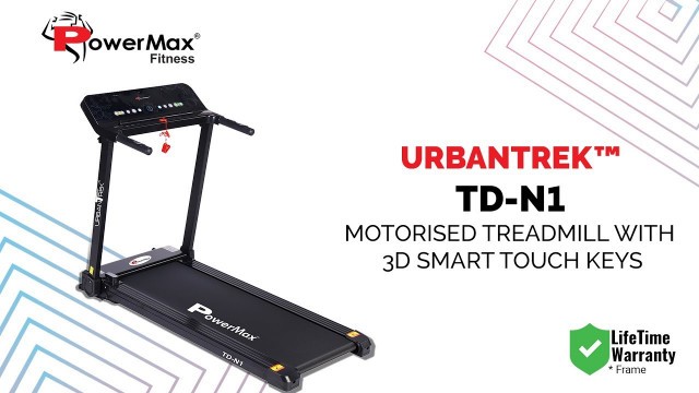 'PowerMax Fitness - UrbanTrek™ TD-N1 Treadmill with App for Android & iOS And Bluetooth Music'