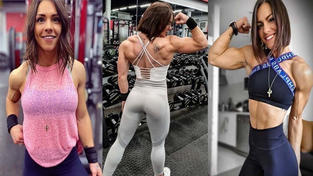 'Christina Eleni Online Coach & Stage Posing Coach | Fitness Motivation | Girl Muscles | Workout'