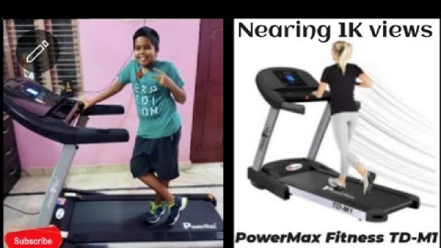 'THEADMILL PowerMax Fitness TD-M1-A1 Series Electric Treadmill review and demo in Tamil/Fun and Win'