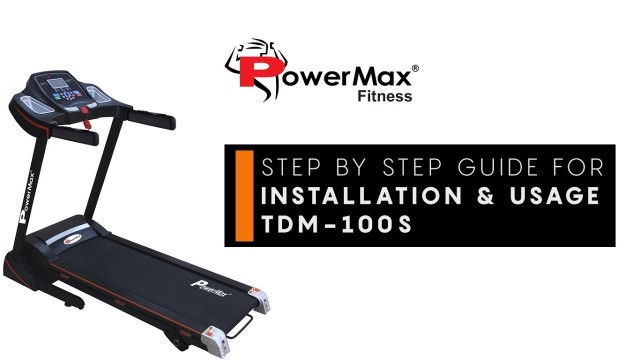'Powermax Fitness TDM100S || Treadmill with Jumping Wheels and Auto Lubrication'