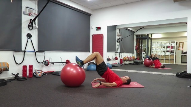 'FITBALL HAMSTRINGS CURL - WIN FITNESS CLUBS'